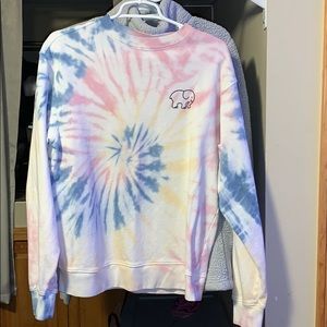 Tie-dye ivory Ella pull over/long sleeve